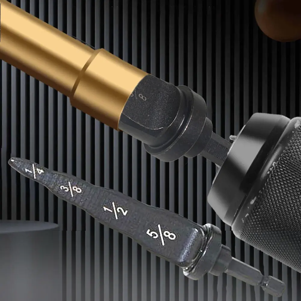 4 in 1 /5 in 1 Copper Tube Expander 1/4 Inch Hex Shank Copper Tube Expanding Air Conditioner Pipe Tool Soft Copper Tubing Tools