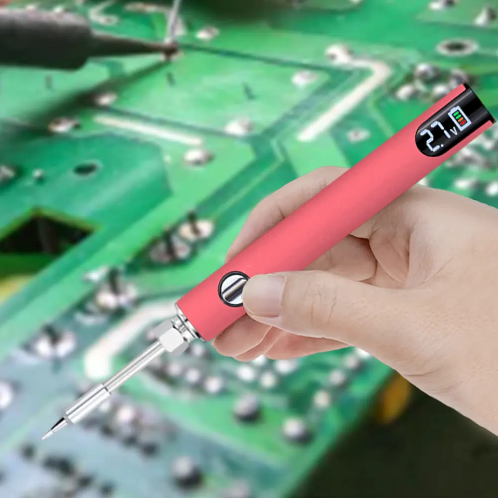 Digital 510 Electric Soldering Iron 650mAh Battery Mini Battery Welding Tool Electric Soldering Iron Pen Electronics Repair