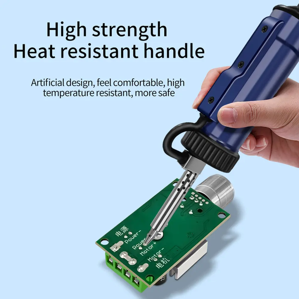 BBT-580 Automatic Vacuum Desoldering Pump AC 110V/220V Vacuum Solder Sucker 30W with 3 Suction Tip for Tin Removal and Soldering