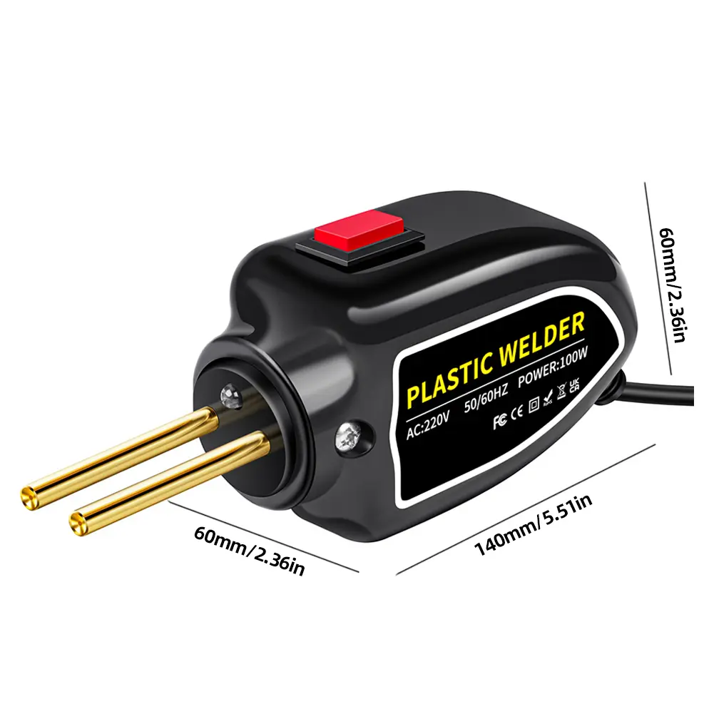 100W Plastic Welding Machine Plastic Welder with 200pcs Staples Hot Stapler Plastic Welding Kit Plastic Repair Kit