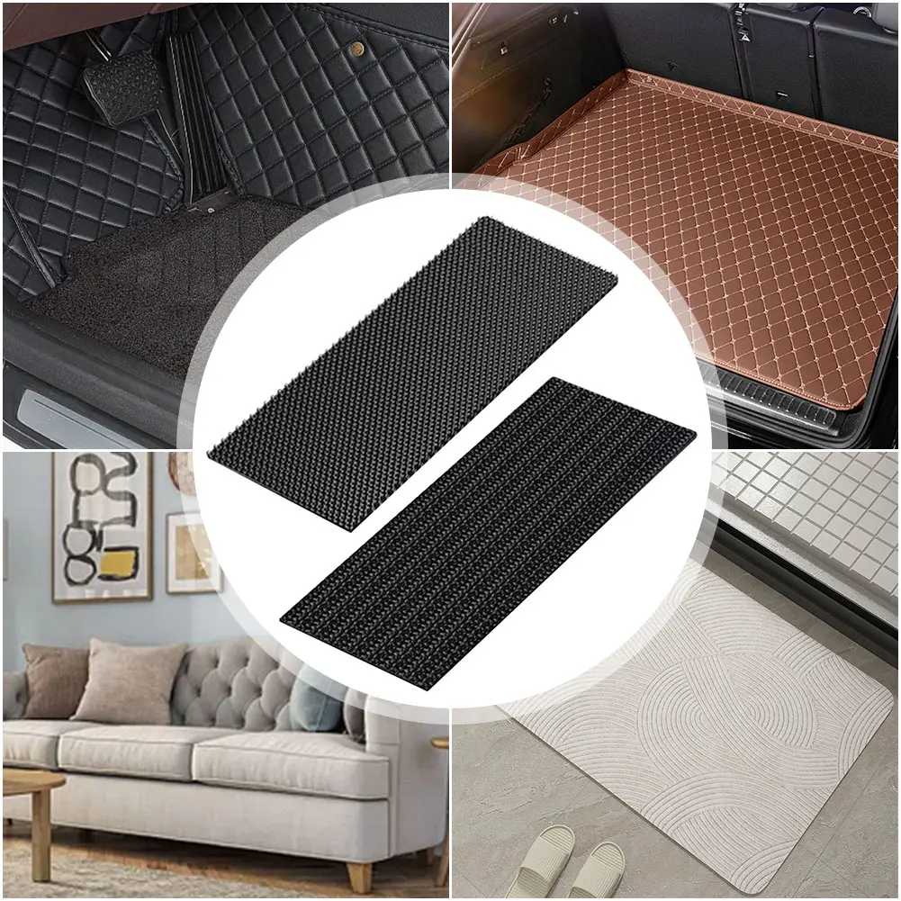 2Pcs Mats Grip Tape Sticker Double Faced Car Carpet Corner Stickers High Adhesive Carpet Fixing Stickers for Car Floor Mat