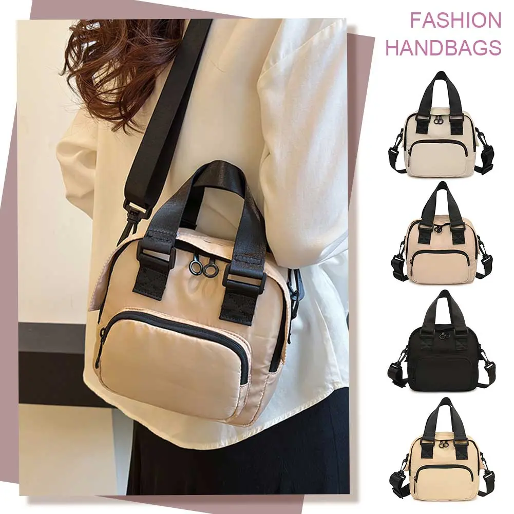 Women Stylish Messenger Bag Large Capacity Casual Handbag Adjustable Strap Small Shoulder Purse Multi-pockets Travel Sling Bag