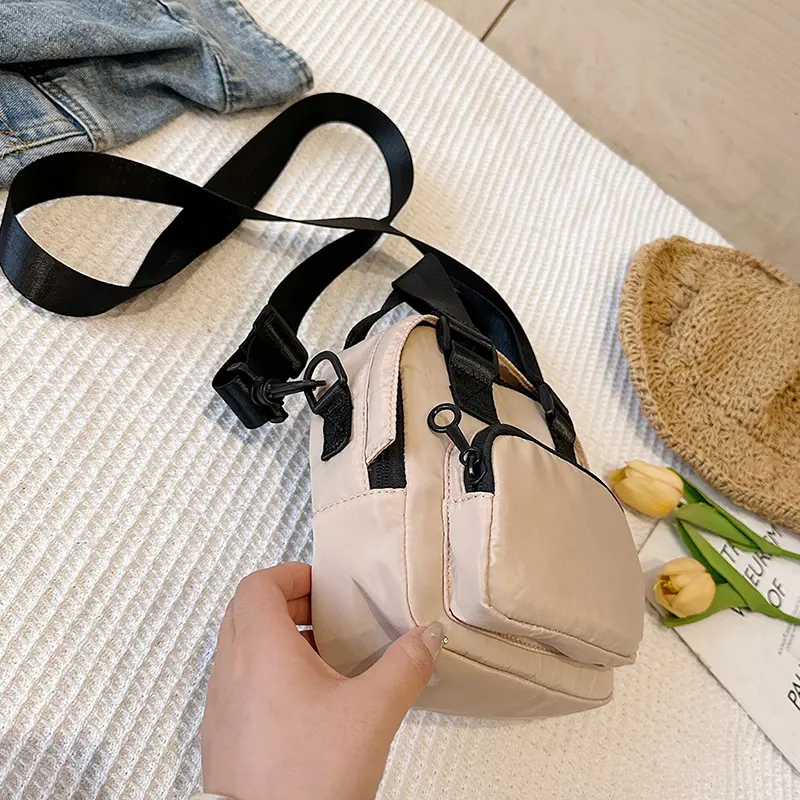 Women Stylish Messenger Bag Large Capacity Casual Handbag Adjustable Strap Small Shoulder Purse Multi-pockets Travel Sling Bag