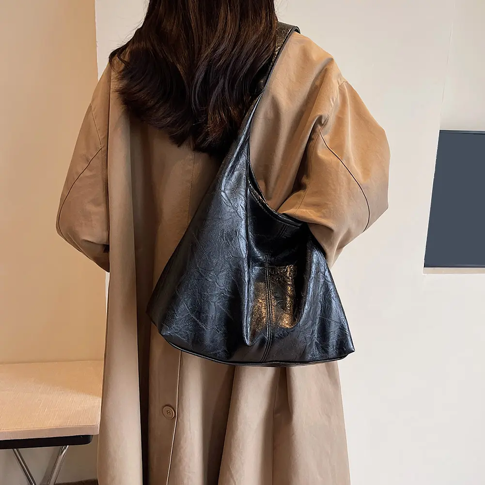 Women Leather Shoulder Bag Fashion Hobo Bag and Clutch Casual 2pcs Shoulder Bag and Handbag Set Satchel Hobo Bag Commuting Bag