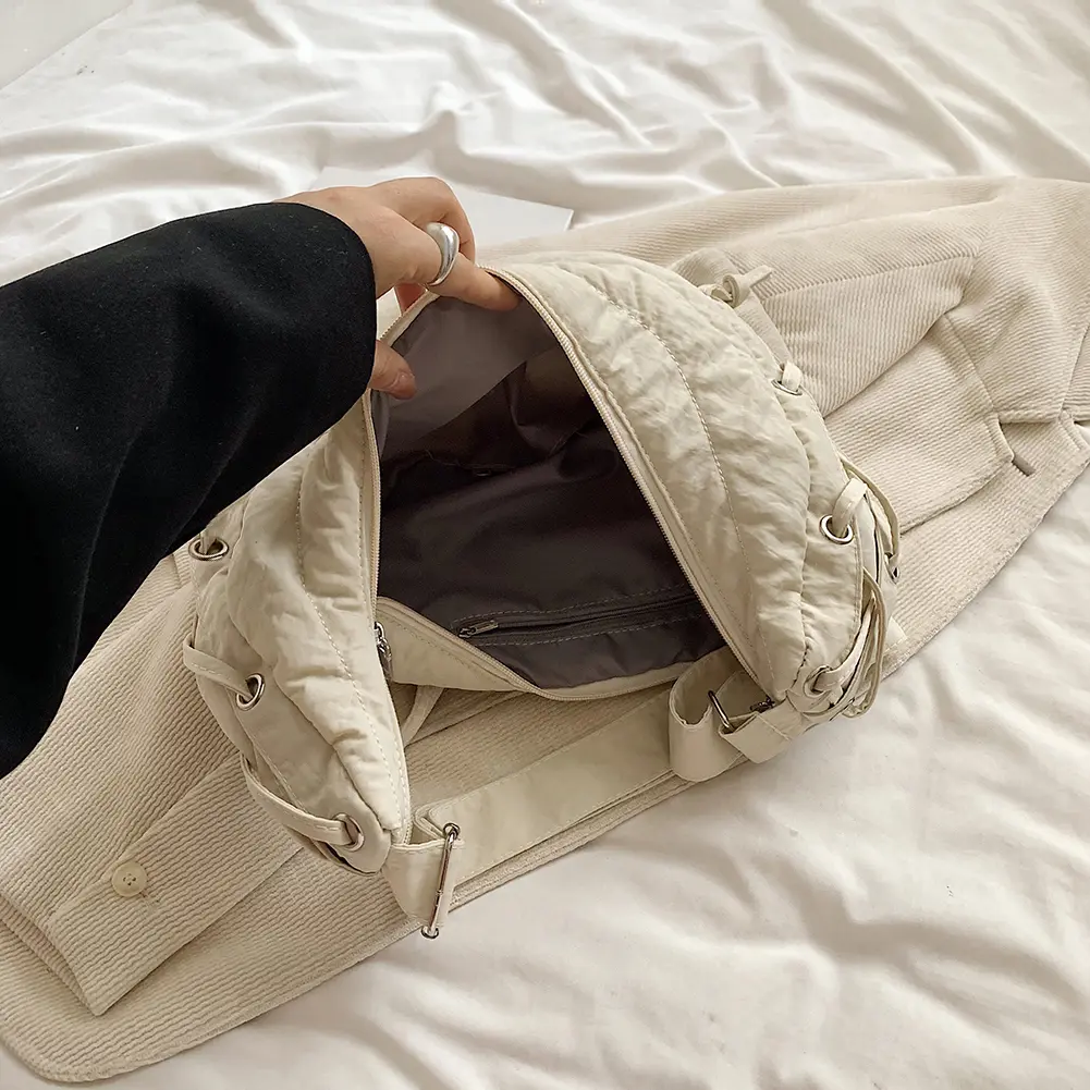Women Stylish Dumpling Bag Large Capacity Fashion Shoulder Bag Adjustable Strap Crescent Crossbody Bag Simple Satchel Bag