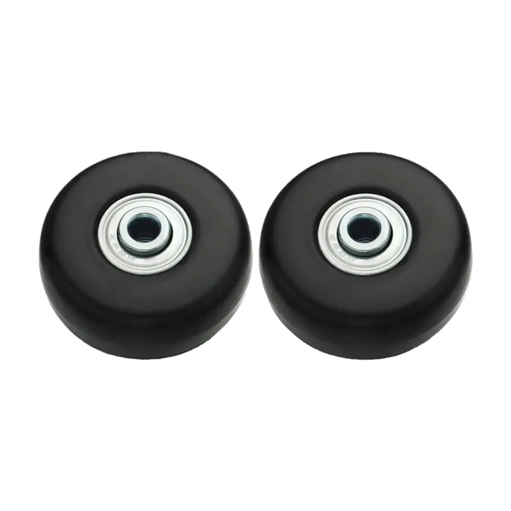 1 Pair Swivel Caster Wheels Mute Suitcase Wheels with Metal Bearings Axles Screw Trolley Case Wheels Wheels Bearings Repair Kits