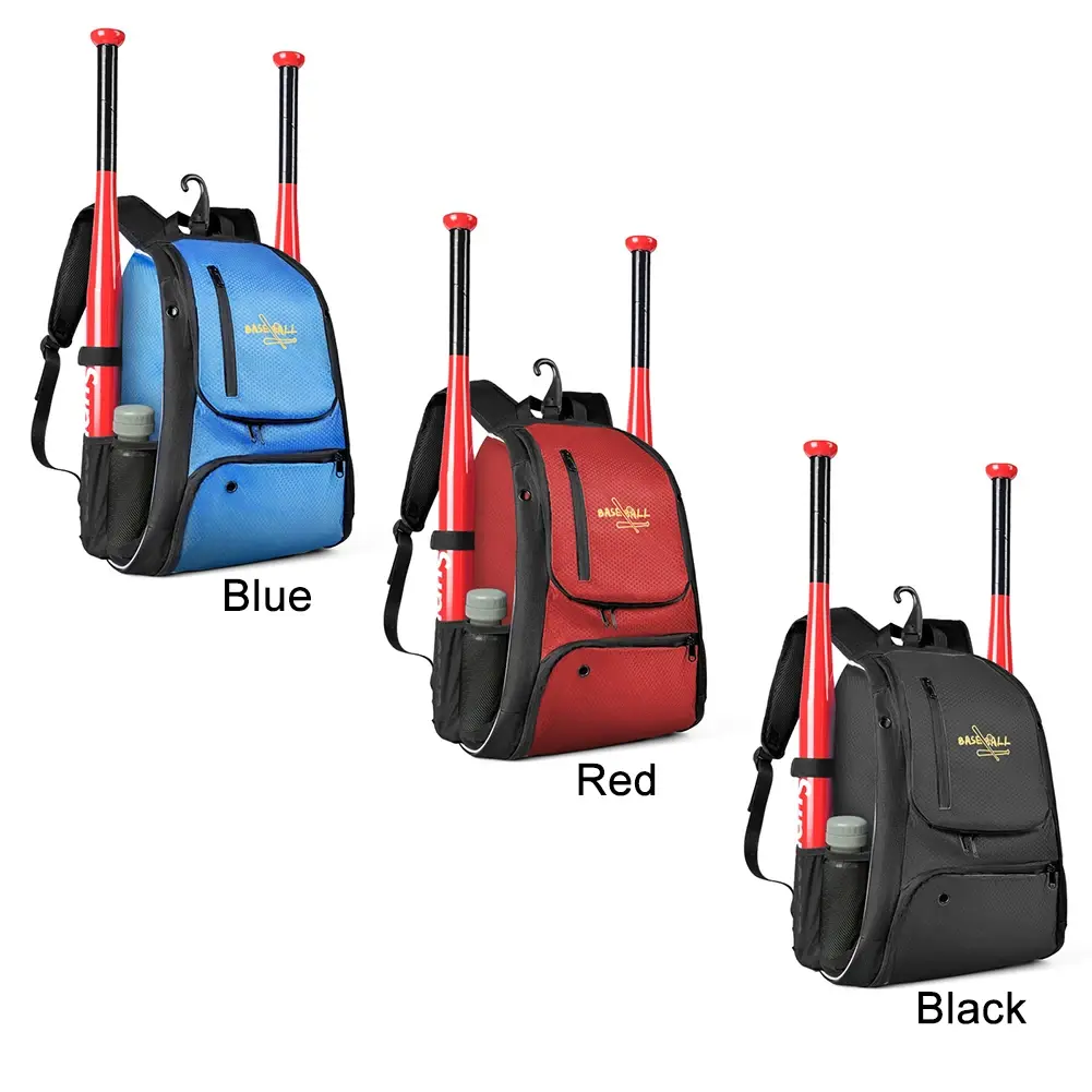 Softball Backpack Bag Large Capacity Softball Ball Bats Backpack with Shoes Compartment Outdoor Match Storage Accessory Bag
