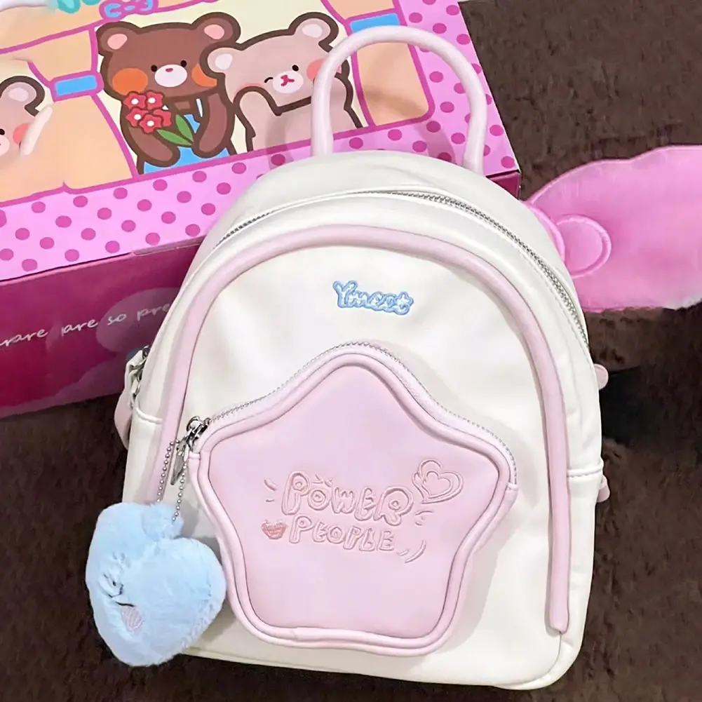 Cute Star Travel Backpack Lightweight Casual Daypack with Adjustable Shoulder Strap Trendy School Backpack for Girls Students