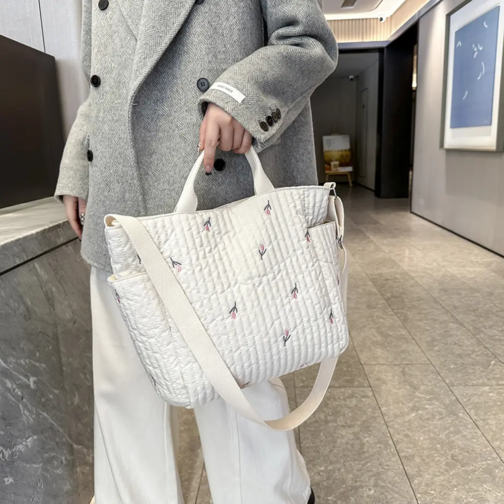 Women Baby Diaper Crossbody Bag Large Capacity Cartoon Baby Nappy Bag Adjustable Strap Cartoon Nursing Bag Ladies Travel Handbag