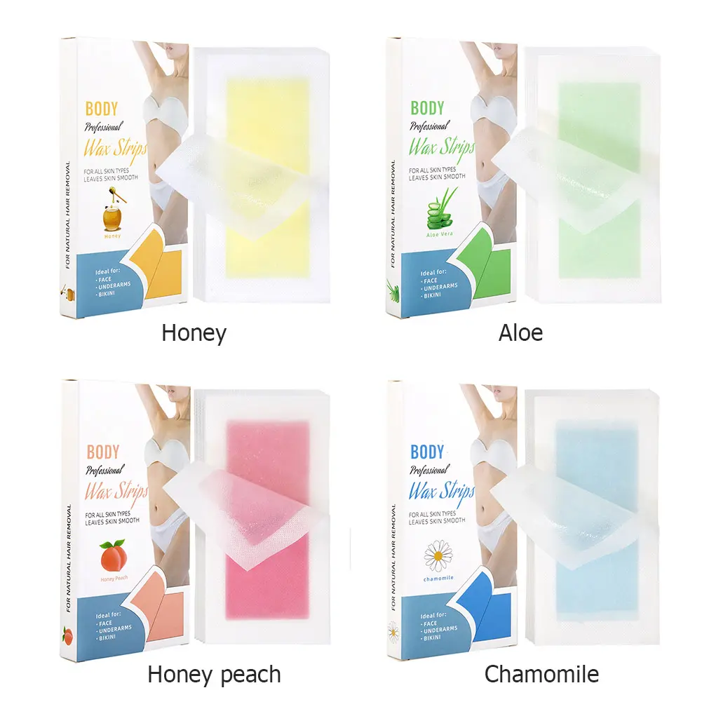 20/40pcs Hair Removal Wax Strips Roll Underarm Wax Strip Paper Waxing Wipe Sticker Beauty Tool for Face Body Leg Arm Hair Remova