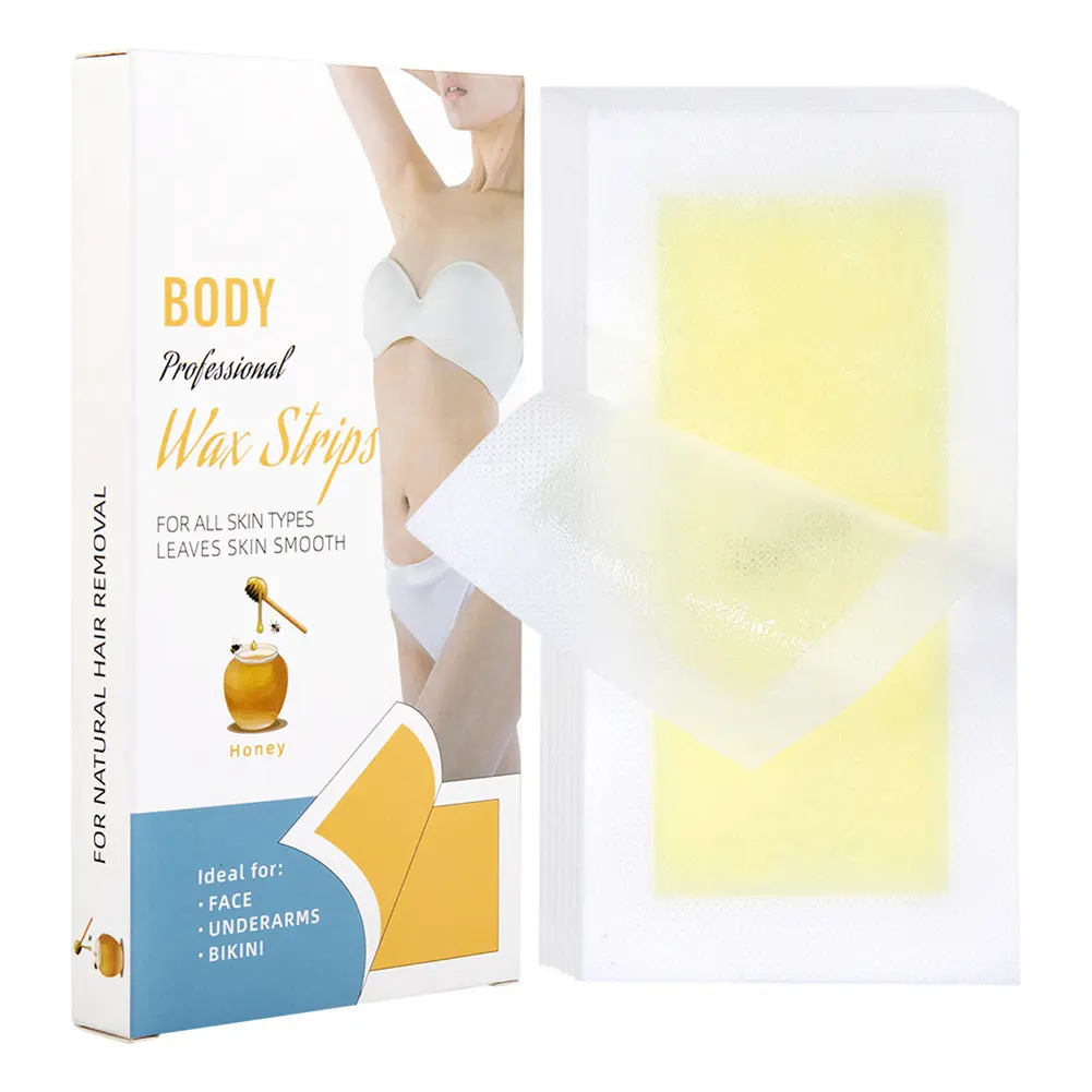 20/40pcs Hair Removal Wax Strips Roll Underarm Wax Strip Paper Waxing Wipe Sticker Beauty Tool for Face Body Leg Arm Hair Remova