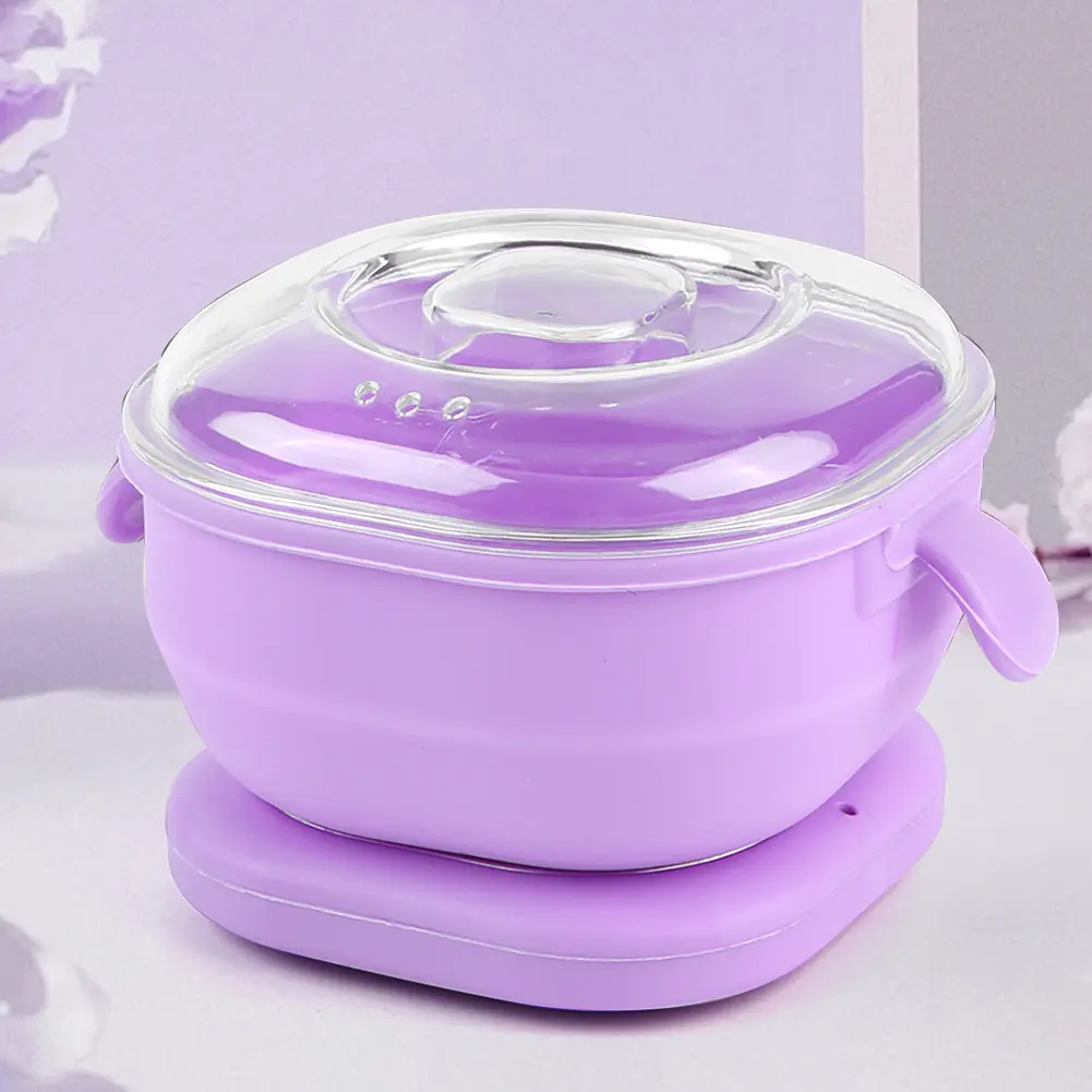 Silicone Wax Warmer Foldable Wax Heater 400ml Electric Hot Wax Warmer Machine Hair Removal Wax Machine for Men Women