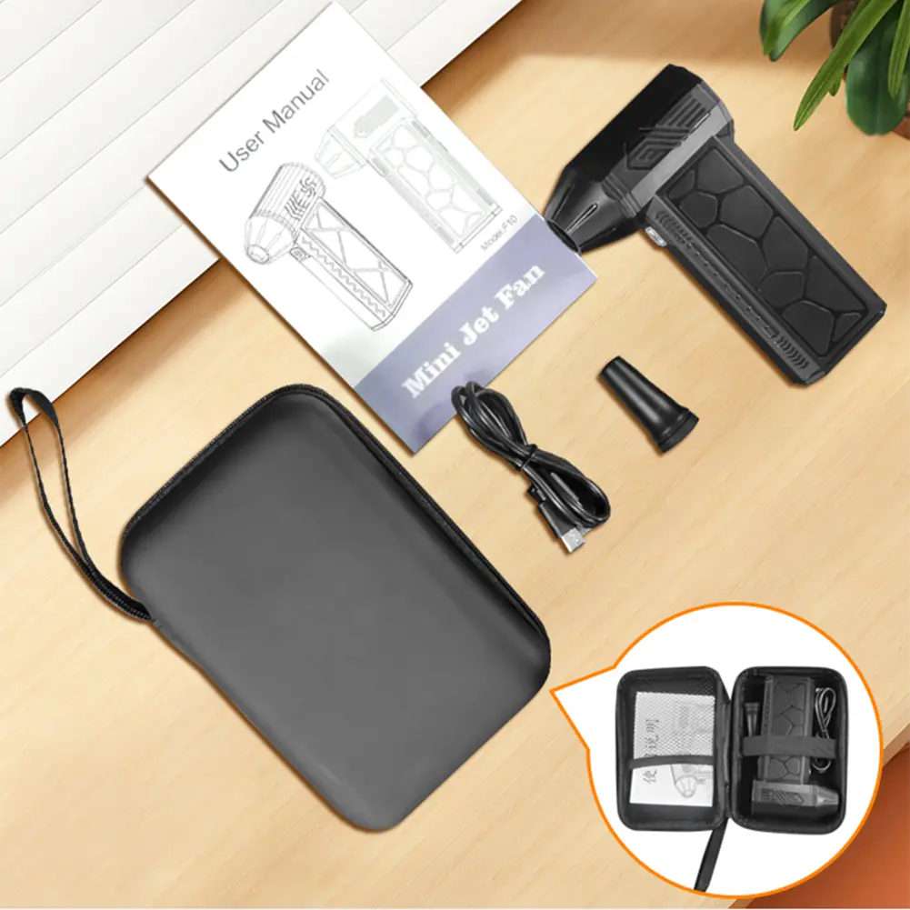 Mini Turbo Jet Fan 130000 RPM Strong Winds 50m/s Turbo Violent Fan Powerful Blower Handheld Duct Fan Air Duster Blower