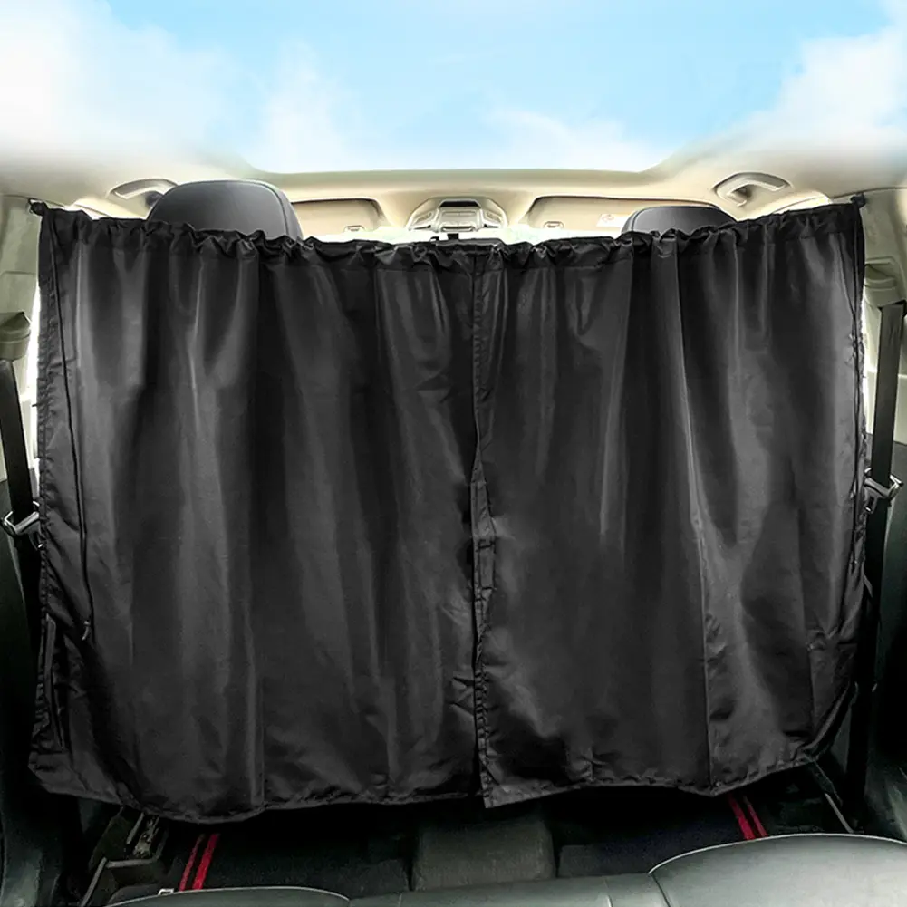 Car Isolation Curtain Sealed Partition Cab Protection Curtains Sun Shade Privacy Protectice for Bussiness Vehicle Truck RV