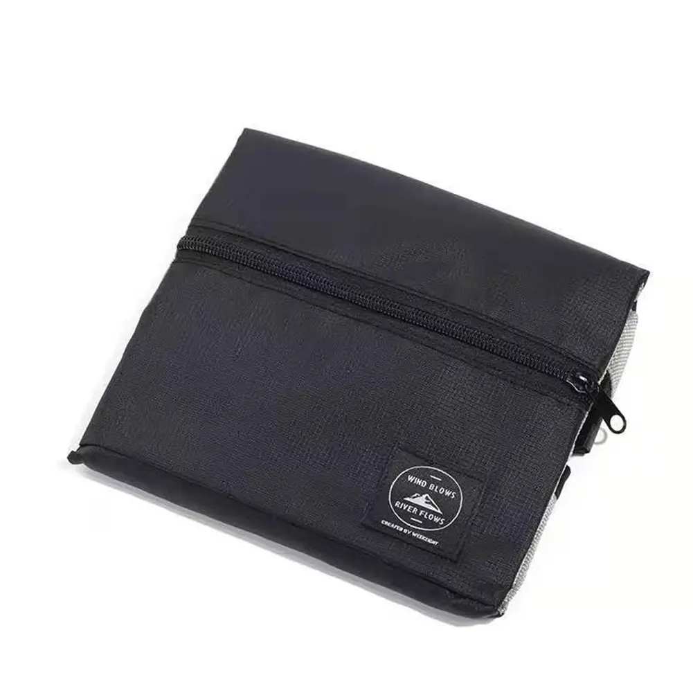 Nylon Shopping Pouch Waterproof Foldable Larger Finishing Bag Large-capacity Lightweight Solid Color for Women Men for Traveling