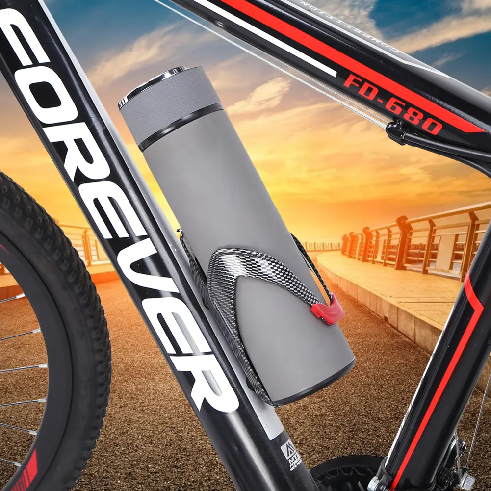 Bicycle Water Bottle Cage Colorful Gradient Cycling Bottle Holder Strong Bicycle Drink Bracket Rack Road Mountain Bike Accessory