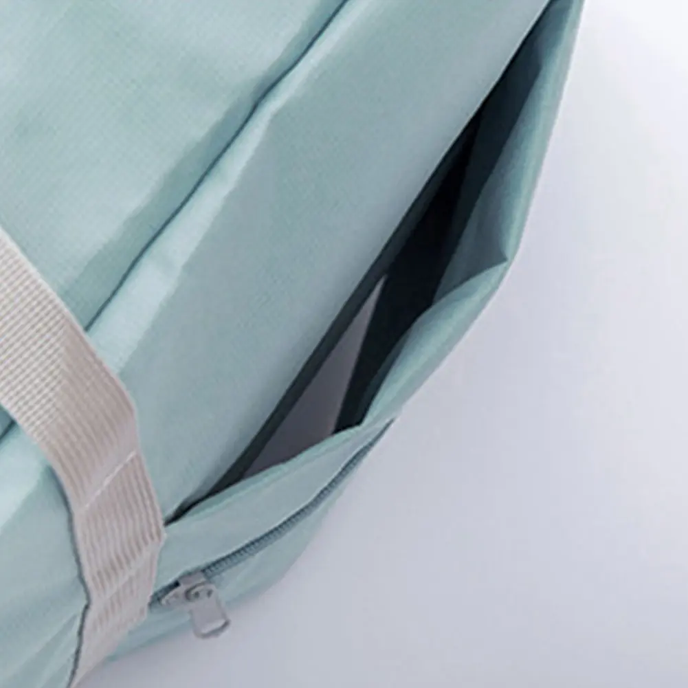 Nylon Shopping Pouch Waterproof Foldable Larger Finishing Bag Large-capacity Lightweight Solid Color for Women Men for Traveling
