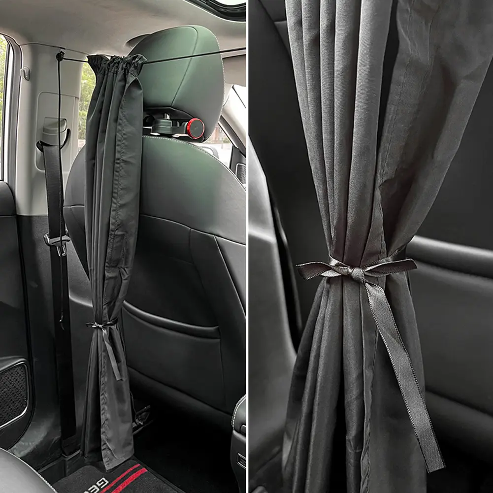 Car Isolation Curtain Sealed Partition Cab Protection Curtains Sun Shade Privacy Protectice for Bussiness Vehicle Truck RV