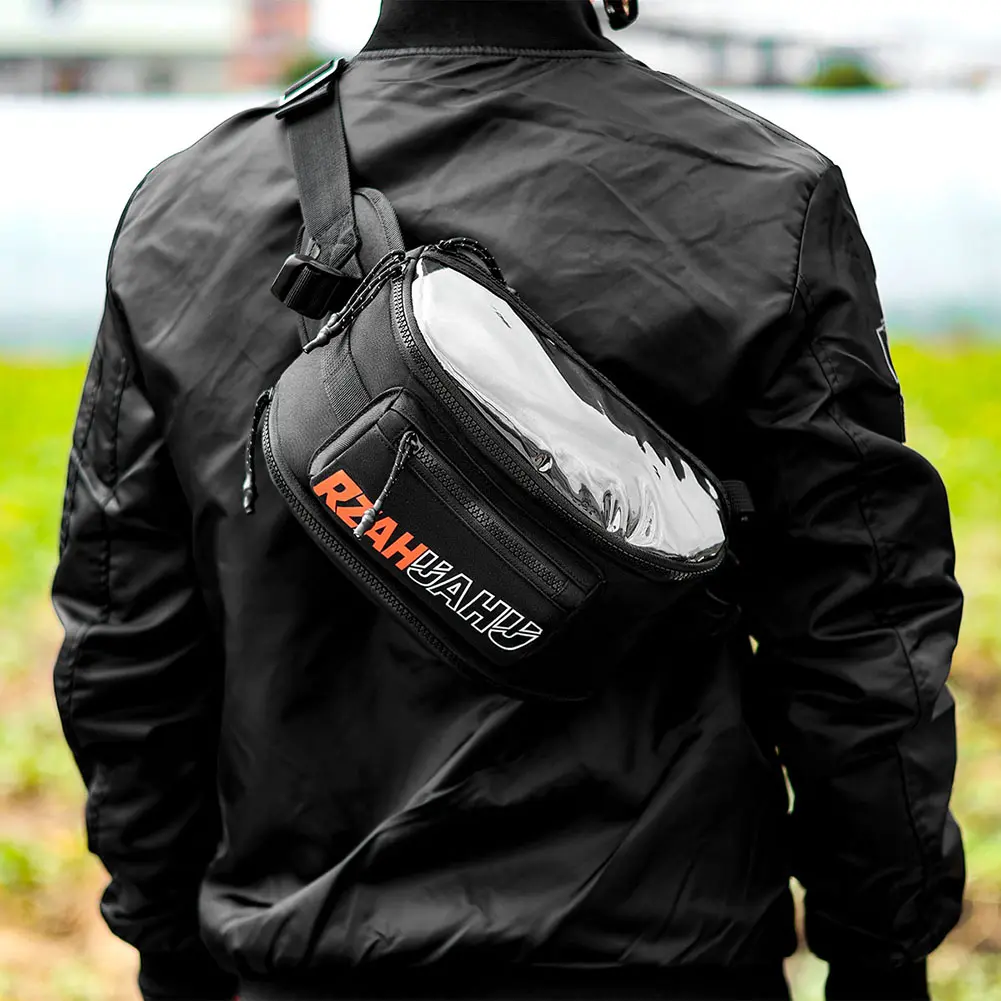 Motorbike Riding Bag Touch Screen Motorcycle Storage Bag Large Capacity Outdoor Casual Waist Bag Motorcycle Accessories