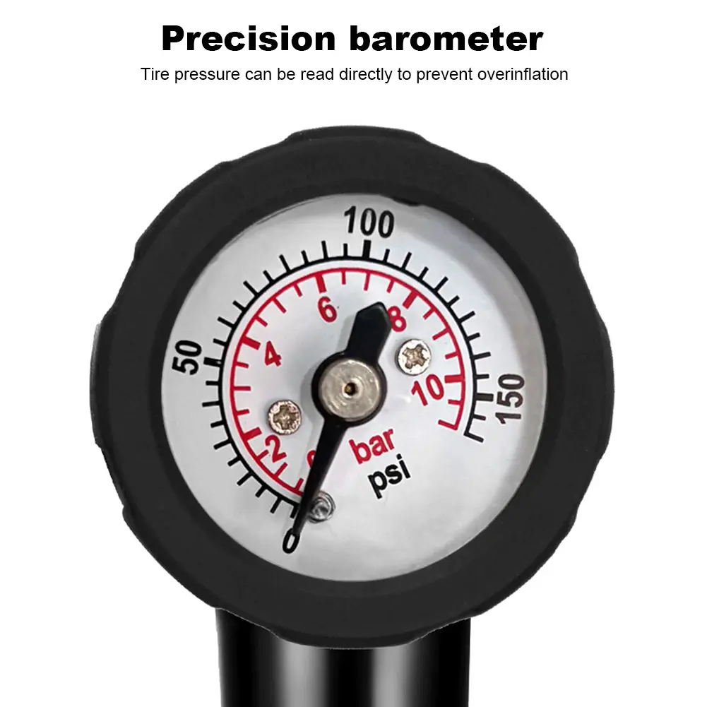 CO2 Bicycle Pump with Sponge Cover Air CO2 Inflator Schrader & Presta Valve Portable Tire Inflator Cycling Accessories