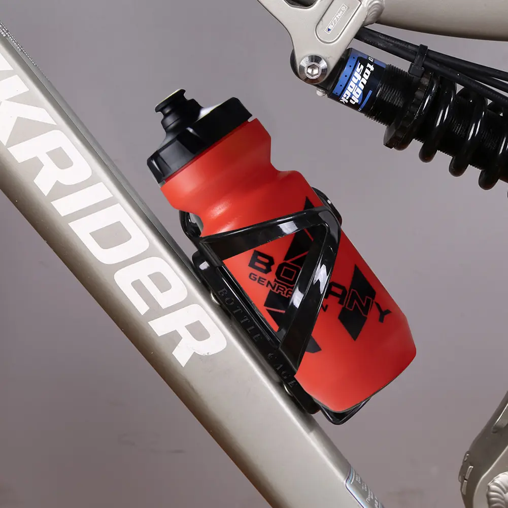 610ml Cycling Water Bottle With Holder Cage Screws Set Outdoor Fitness Sports Cycling Bicycle Sports Water Bottle bidon ciclismo