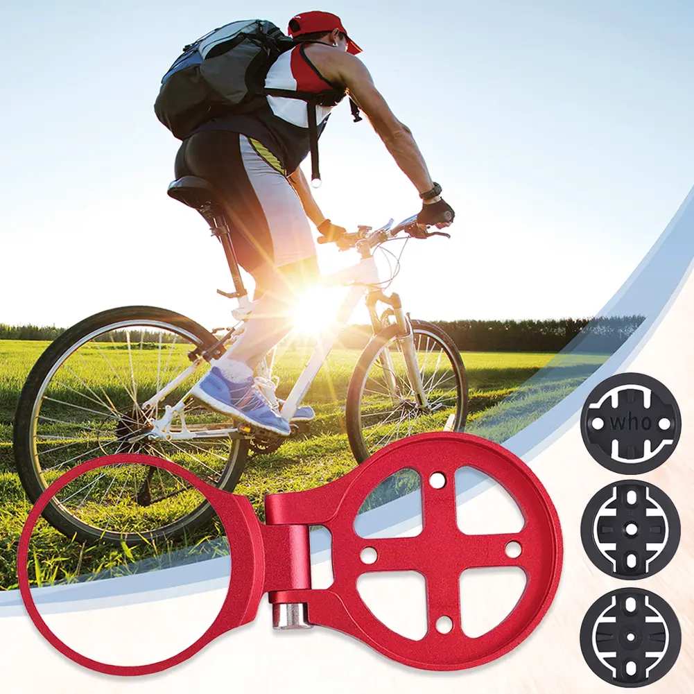 Bike Computer Holder Adjustable Cycling Computer Stem Mount Bicycle Stopwatch Mounting Bracket for Garmin/CatEye/Bryton/Wahoo