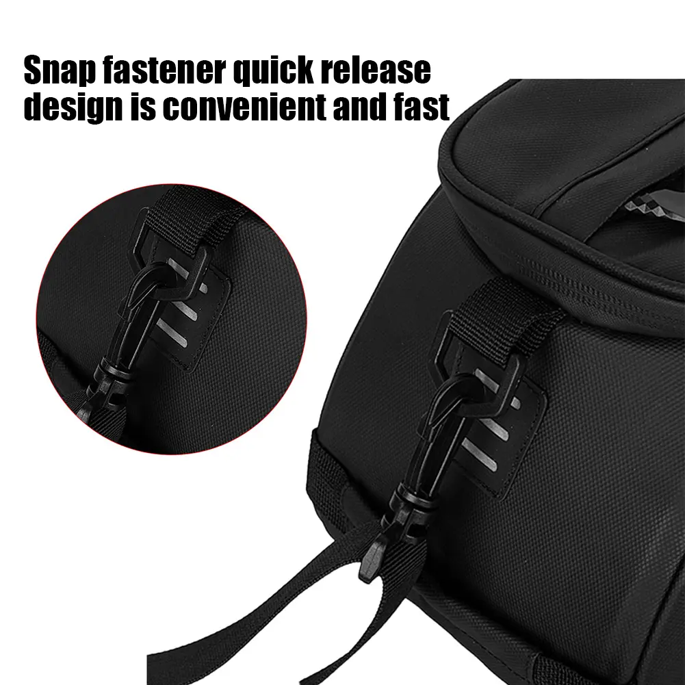 RZAHUAHU Waterproof Bike Pannier Rack Bag Multiple Pockets Bicycle Rear Seat Trunk Bag Night Reflective Cycling Equipment