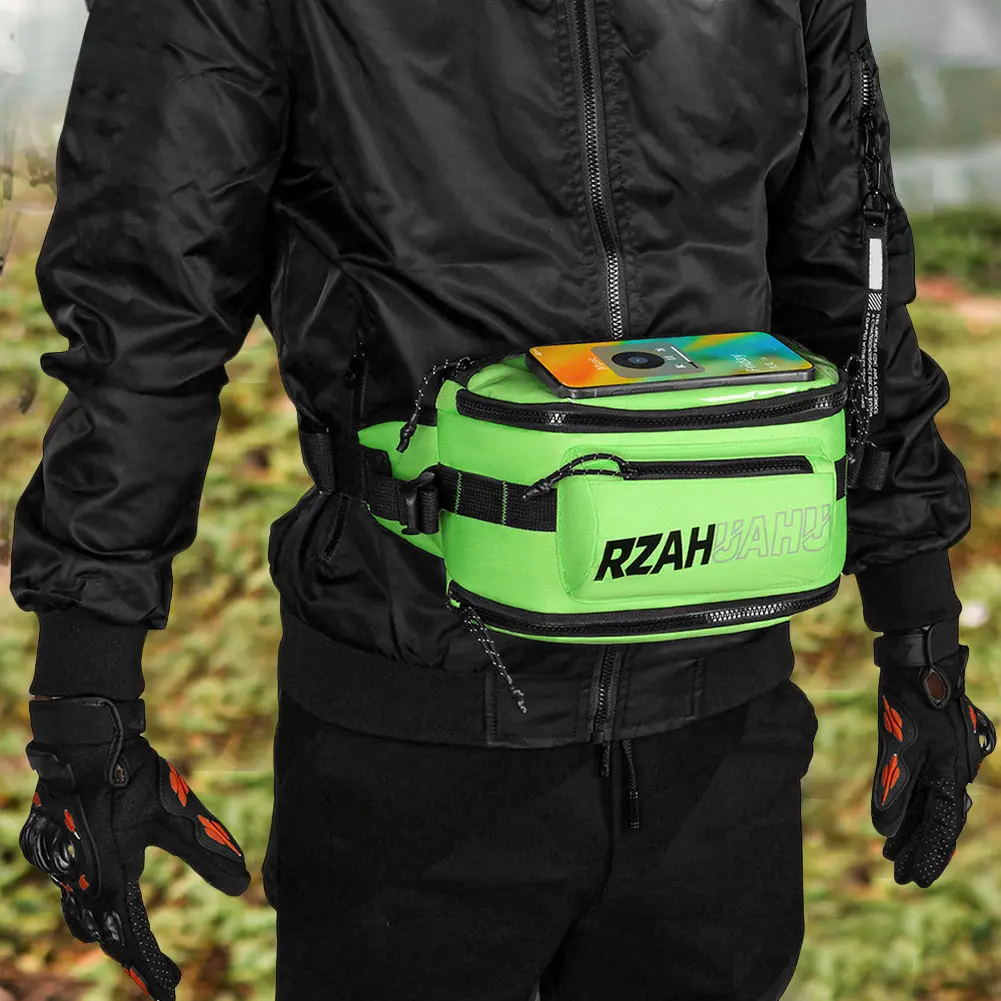 Motorbike Riding Bag Touch Screen Motorcycle Storage Bag Large Capacity Outdoor Casual Waist Bag Motorcycle Accessories
