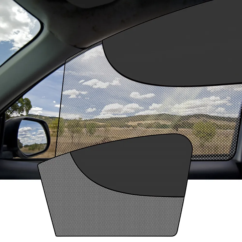 Double Layer Car Personality Sunshades Magnetic Black Side Window Sunshade Cover Auto Glass Curtain Side Glass Mesh Sunshades