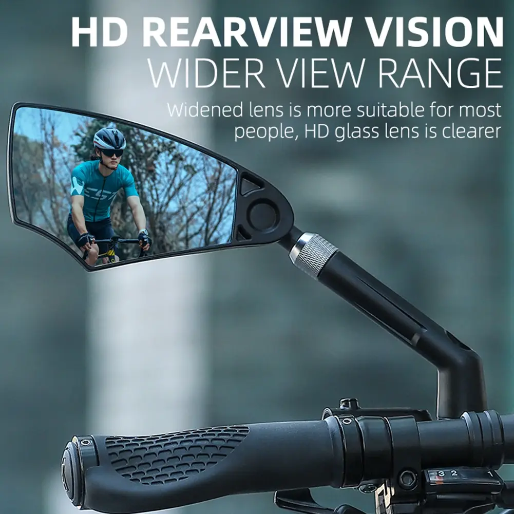WEST BIKING Anti-Glare Bicycle Mirror Rearview Handlebar Mirror Back Sight Reflect Mirror Bike Anti-Glare Rearview Mirror