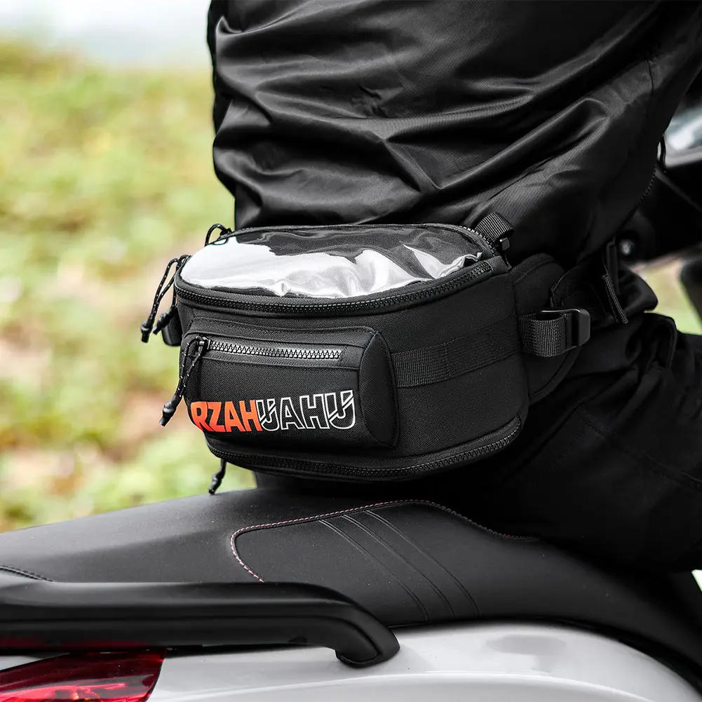 Motorbike Riding Bag Touch Screen Motorcycle Storage Bag Large Capacity Outdoor Casual Waist Bag Motorcycle Accessories