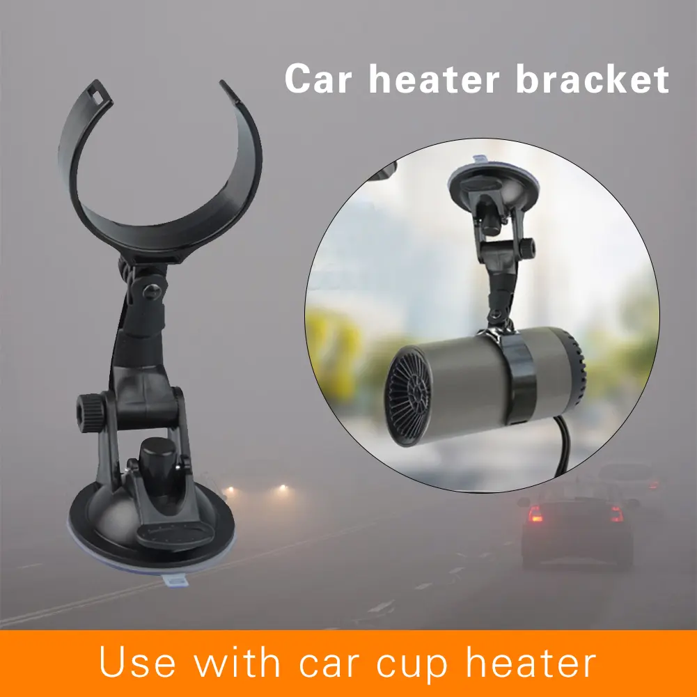 12V Car Heater Fan Cars Window Windshield Defogging Defrosting Auxiliary Heater Electric Fan Heater Portable Fan With Bracket