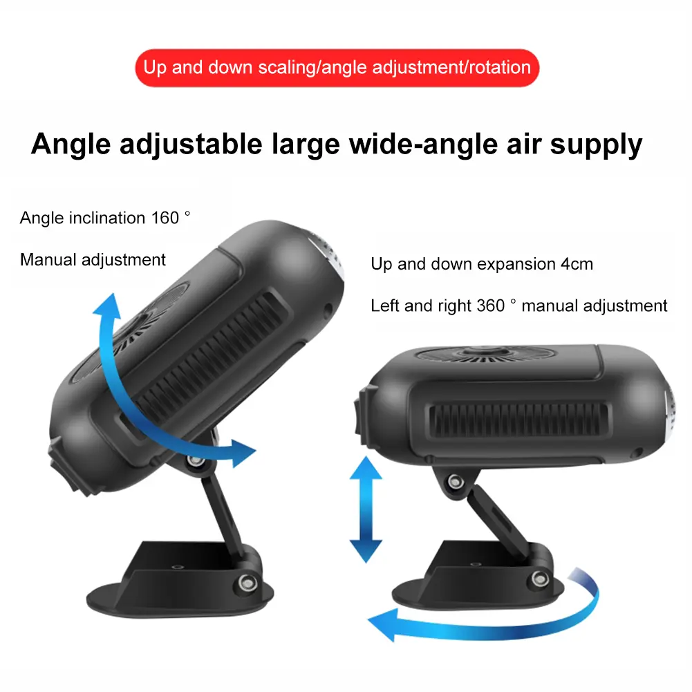 Car Heater Windscreen Demister Defroster Fan 12V/24V Universal Windshield Defogging Demister Angle Adjustment Auto Accessories