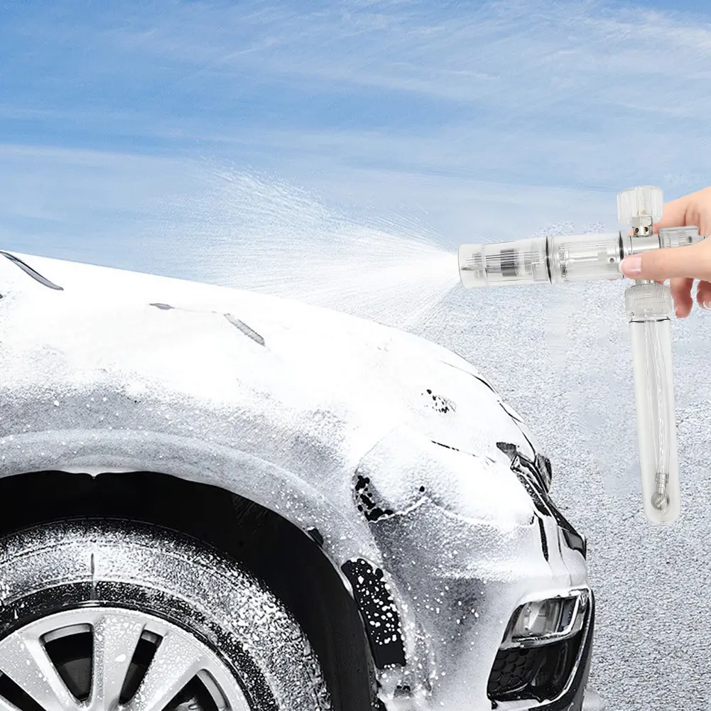 35ml Soap Foam Spray Bottle with 1/4 Inch Quick Connector Pressure Washer Gun Adjustable Foam Spray Pot for Cleaning Cars SUVs
