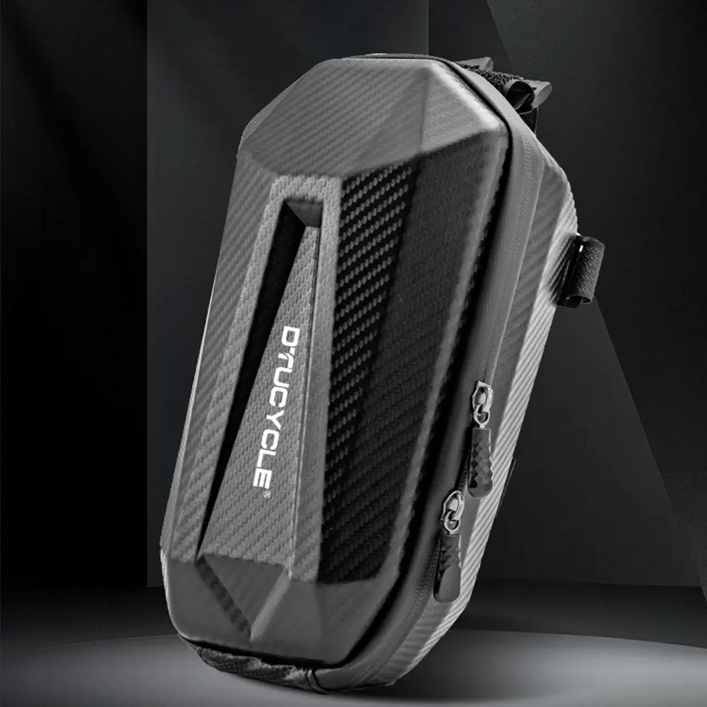 2/4L Bicycle Front Bag Electric Scooter Front Bag Waterproof Handlebar Bag Double Zipper Bicycle Storage Bag Cycling Accessories