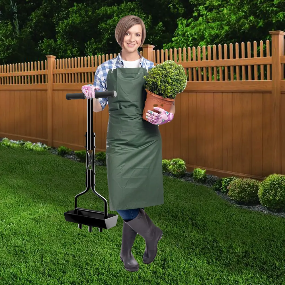Manual Lawn Aerator Lawn Aerator Coring Tool with Cleaning Tool Corer Plug Aerator Grass Aeration Gardening Tool for Gardening