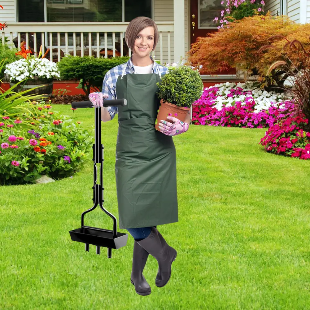 Manual Lawn Aerator Lawn Aerator Coring Tool with Cleaning Tool Corer Plug Aerator Grass Aeration Gardening Tool for Gardening