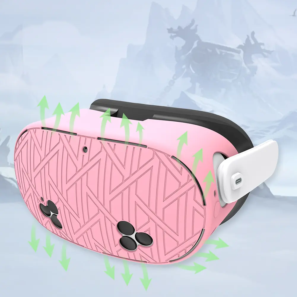 Silicone Protective Case Breathable VR Skin Case Anti-Fall Dustproof Case for Meta Quest 3S VR Accessories