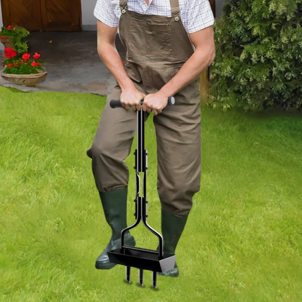 Manual Lawn Aerator Lawn Aerator Coring Tool with Cleaning Tool Corer Plug Aerator Grass Aeration Gardening Tool for Gardening
