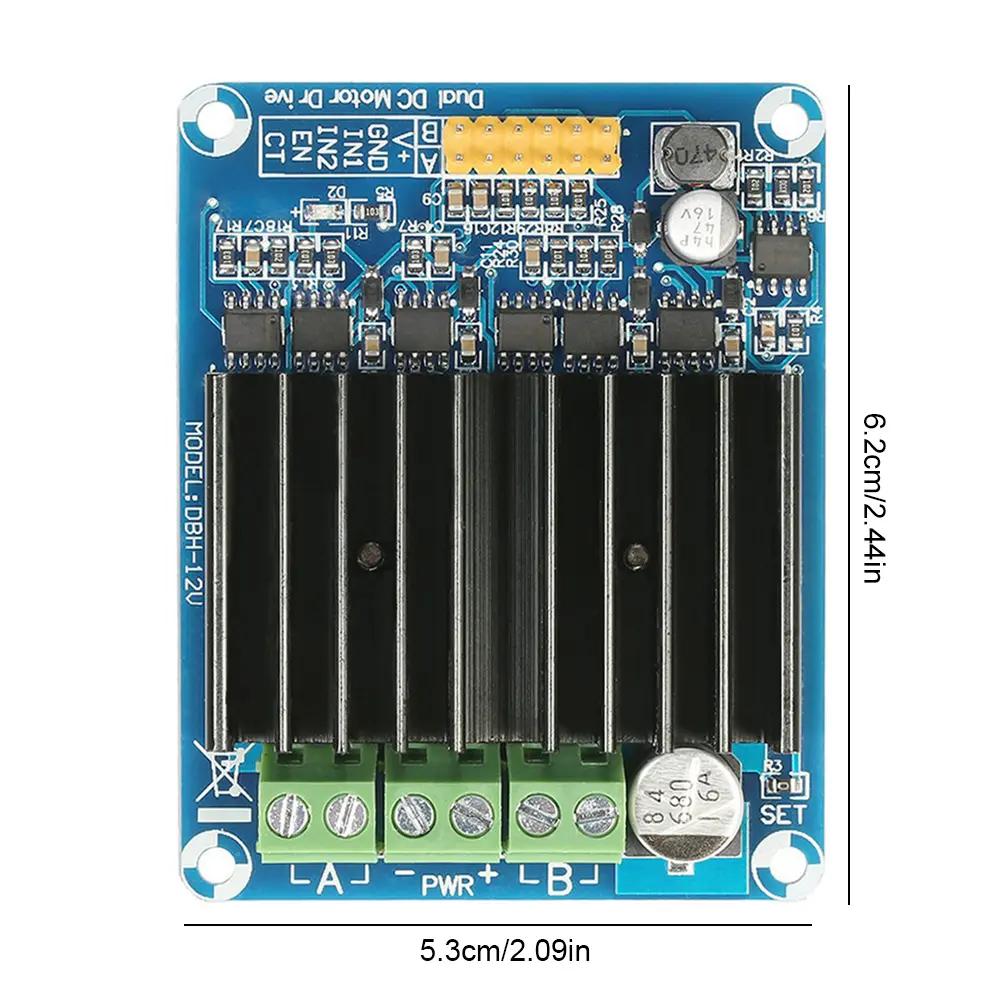 Dual Channel DC 5V-12V Motor Speed Reversible Controller Driver H Bridge Motor Driver Module Bread Board Controller