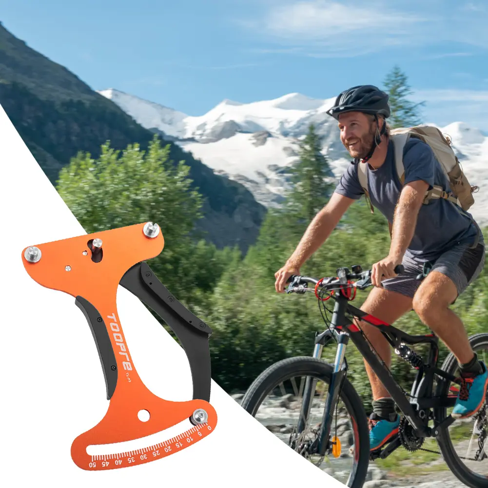 Spoke Tension Meter Bike Wheel Spokes Checker Aluminum Alloy Wire Tension Adjustment Tool Ergonomic for Mountain Bike