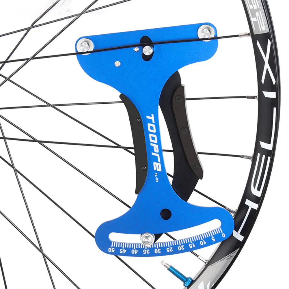 Spoke Tension Meter Bike Wheel Spokes Checker Aluminum Alloy Wire Tension Adjustment Tool Ergonomic for Mountain Bike