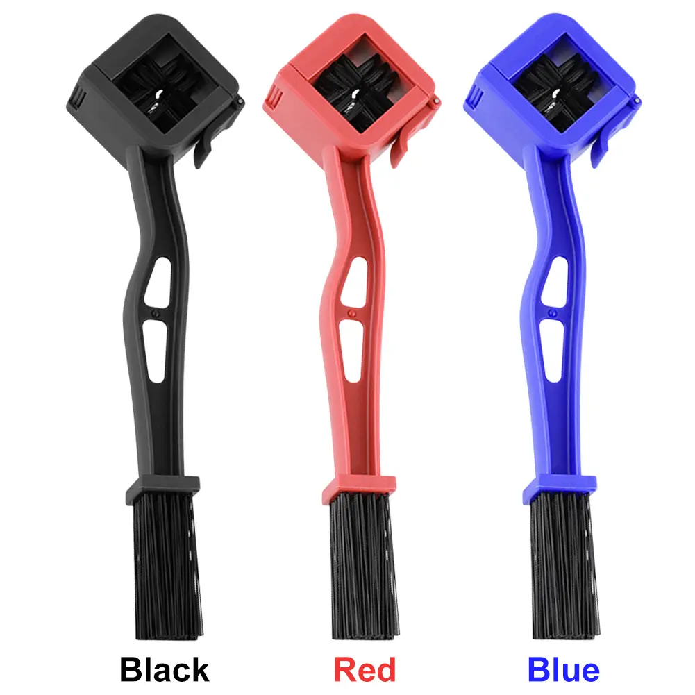 5Pcs Motorcycle Mountain Bike Chain Cleaning Brush Bicycle Scooter Double-end Chain Washing Chain Detailing Strong Cleaning Tool
