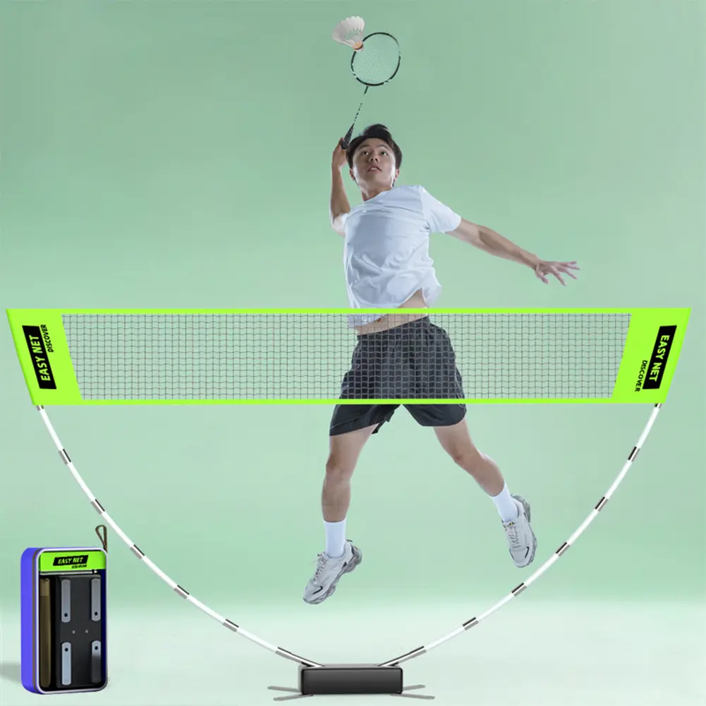 Professional Badminton Net Volleyball Tennis Training Square Net Easy Setup Height Adjustable Volleyball Net for Kids Adults