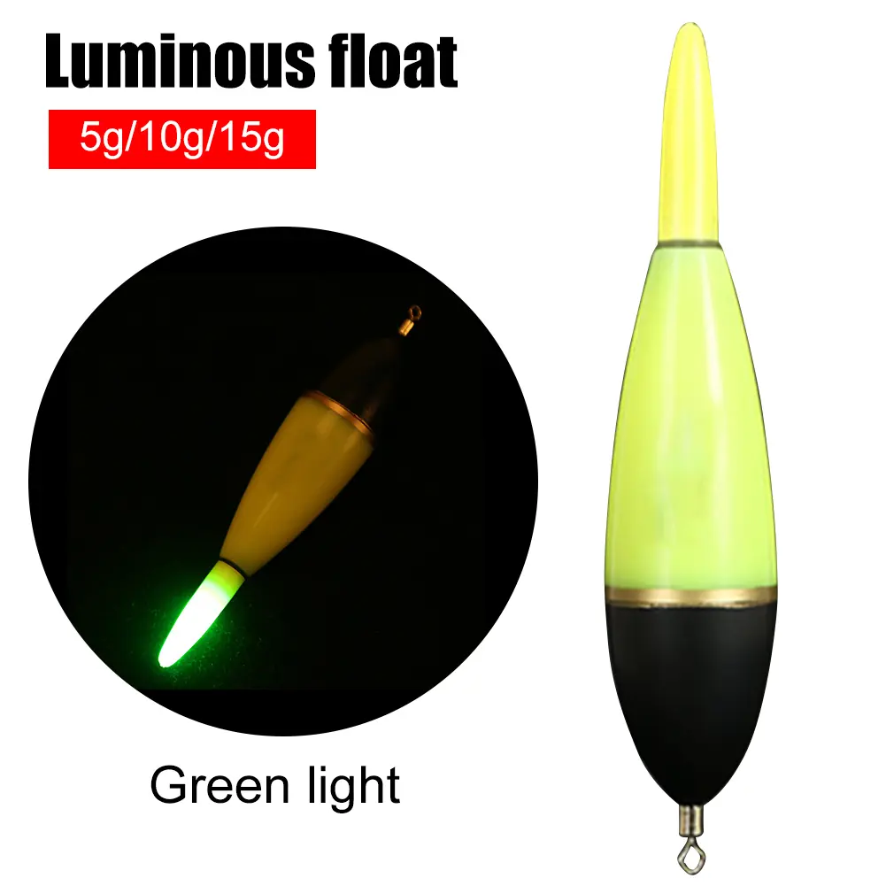 5g/10g/15g Lightweight Luminous Fishing Night Float Portable Night Glow Fishing Float Pressure Resistance Tool Accessories