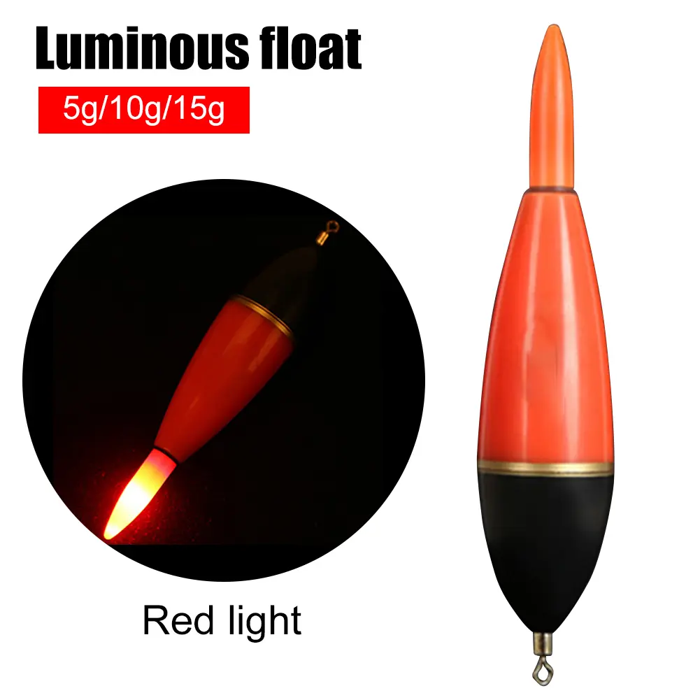 5g/10g/15g Lightweight Luminous Fishing Night Float Portable Night Glow Fishing Float Pressure Resistance Tool Accessories