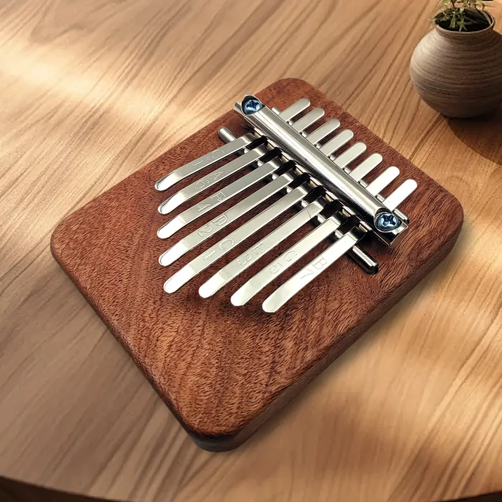 8 Key Mini Kalimba Mini Thumb Piano Portable Wooden Finger Piano Musical Thumb Piano for Kids Adults Beginners