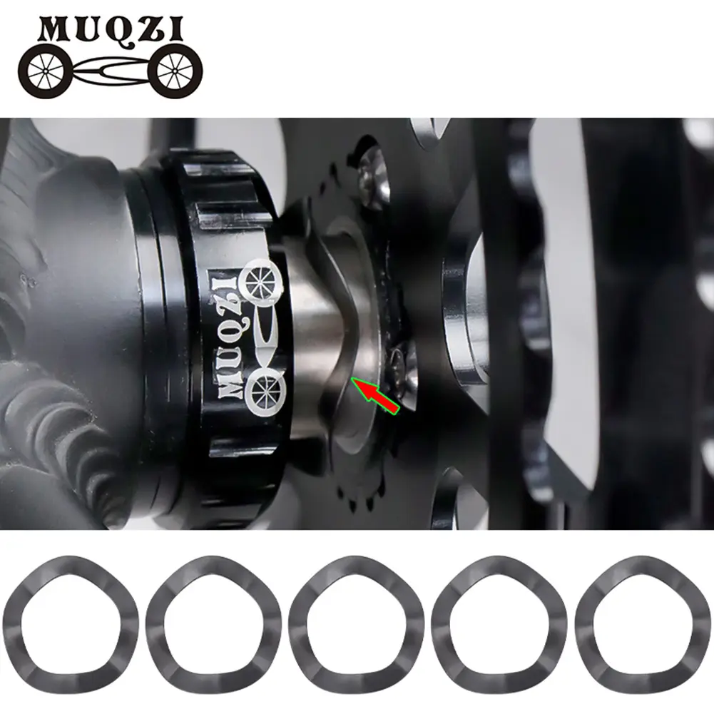5pcs Bicycle Crankset Washer Practical Lightweight Cycling Part Accessories MTB Road Bike Bottom Bracket Wave Washer