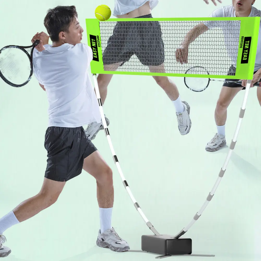 Professional Badminton Net Volleyball Tennis Training Square Net Easy Setup Height Adjustable Volleyball Net for Kids Adults