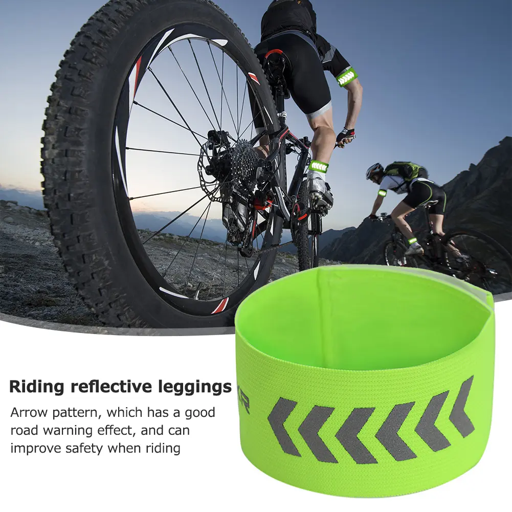 Outdoor Reflective Beam Belts Multifunction Arm Ankle Leg Safety Bands for Cycling Durable Adjustable for Joggers Bikers Walkers